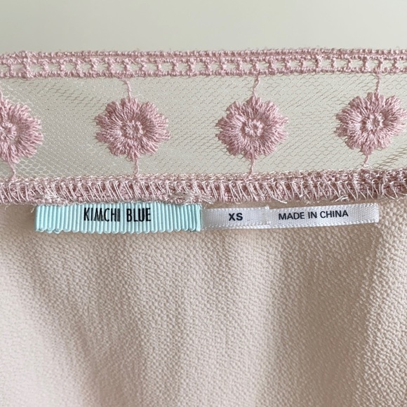 Kimchi Blue Crop Top Pink Urban Outfitters XS - Picture 3 of 7